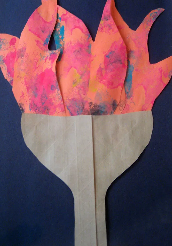 Paper Olympics torch craft