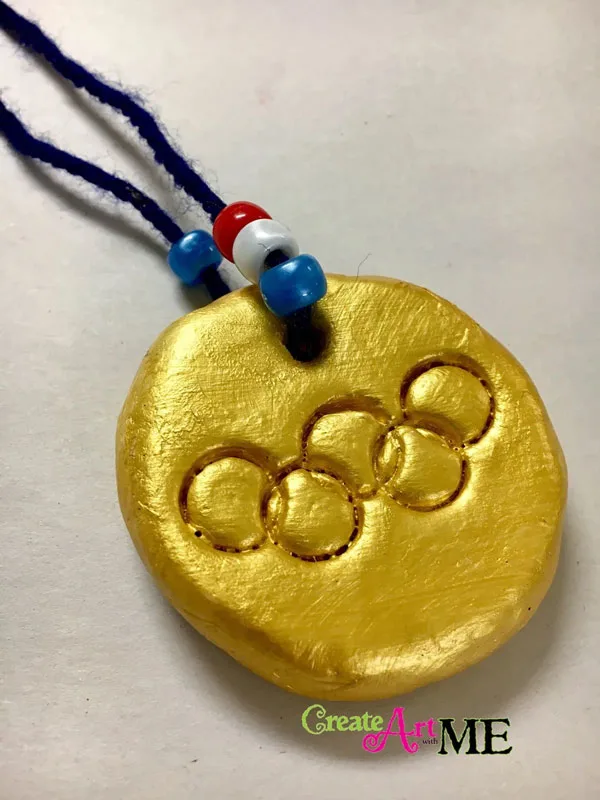 Air dry clay Olympics medal