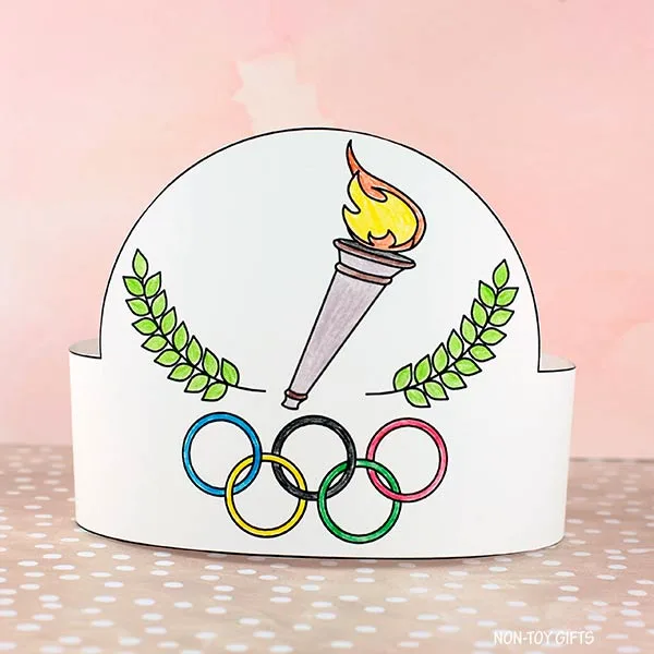 Olympics paper hat