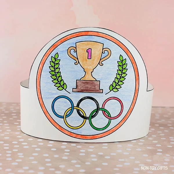 Olympics paper hat