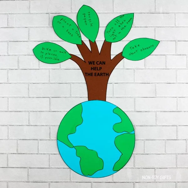 Earth Tree Craft for Earth Day