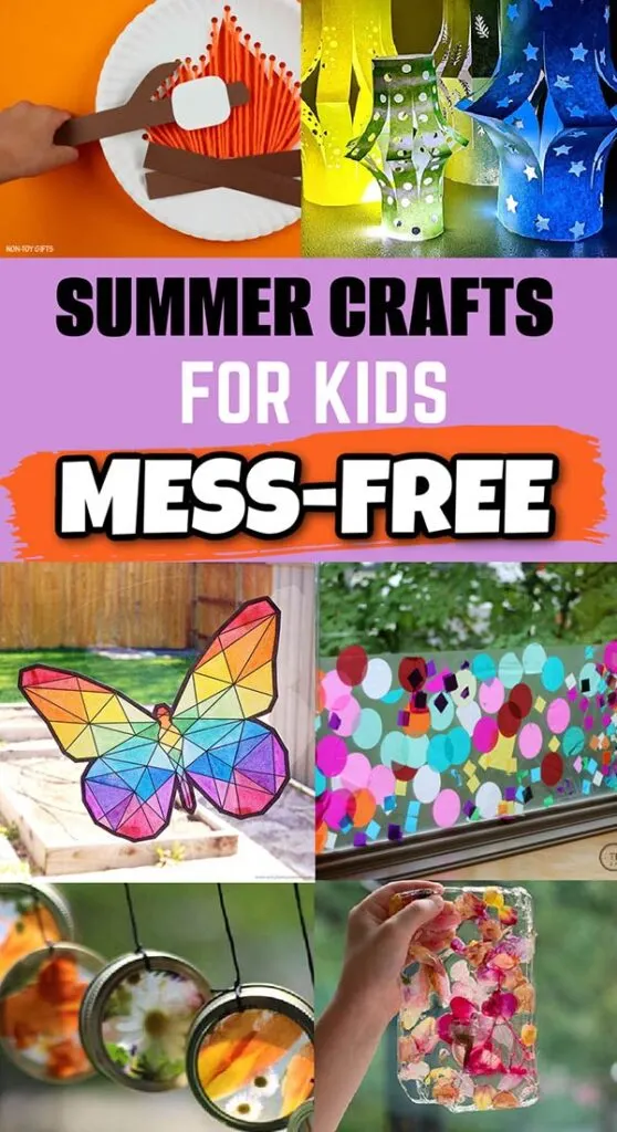 10 Mess-Free Summer Crafts for Preschoolers