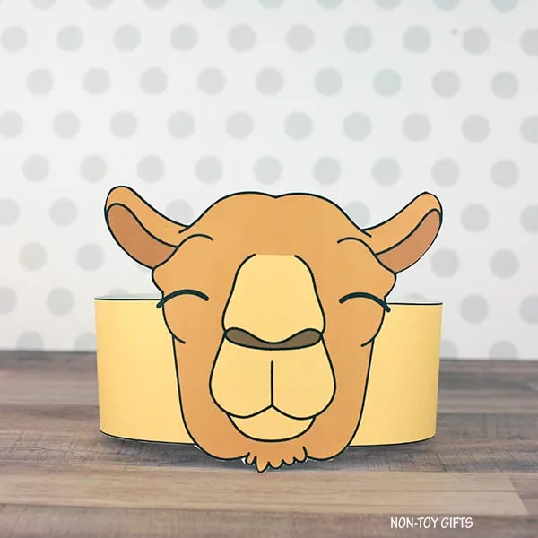 Camel Paper Hat for Kids