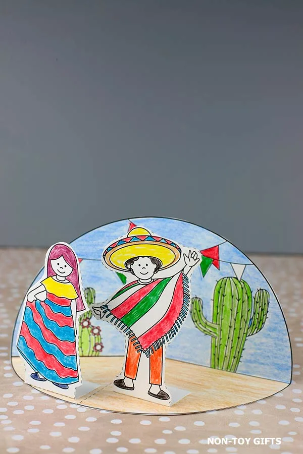 Cinco de Mayo Diorama Craft for kids