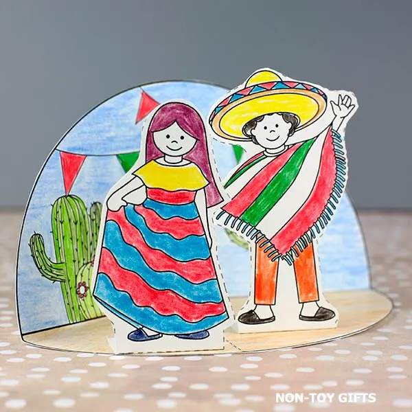 Mexican party fiesta craft printable for kids