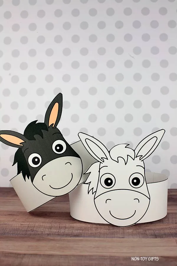 Donkey Headband Craft for Kids with Printable