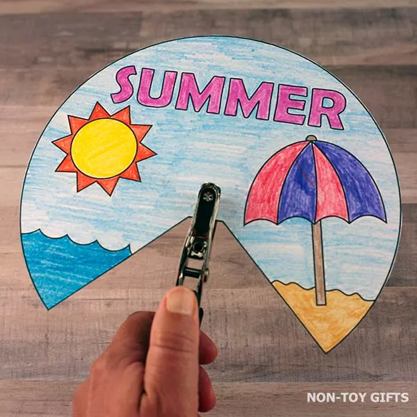 make a hole in the cover