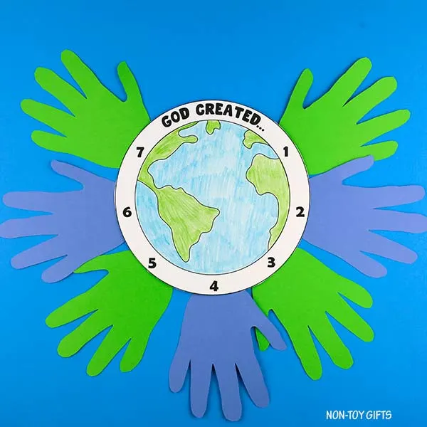 glue the handprints