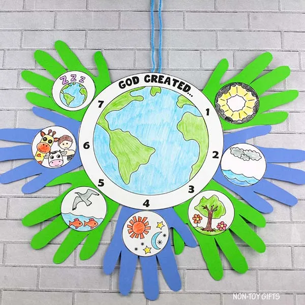 The Creation Story Handprint Craft for Sunday School
