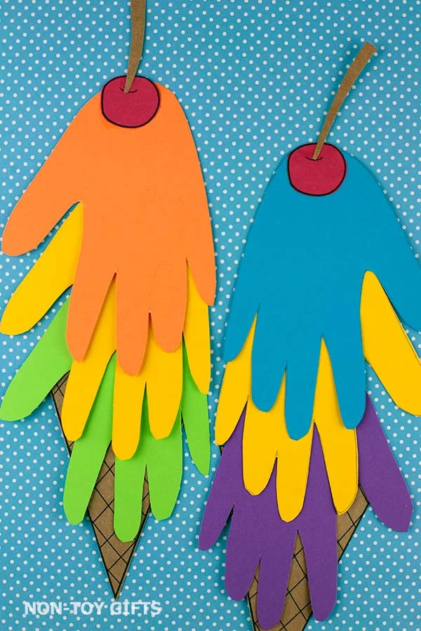 Handprint Ice Cream Craft for kids
