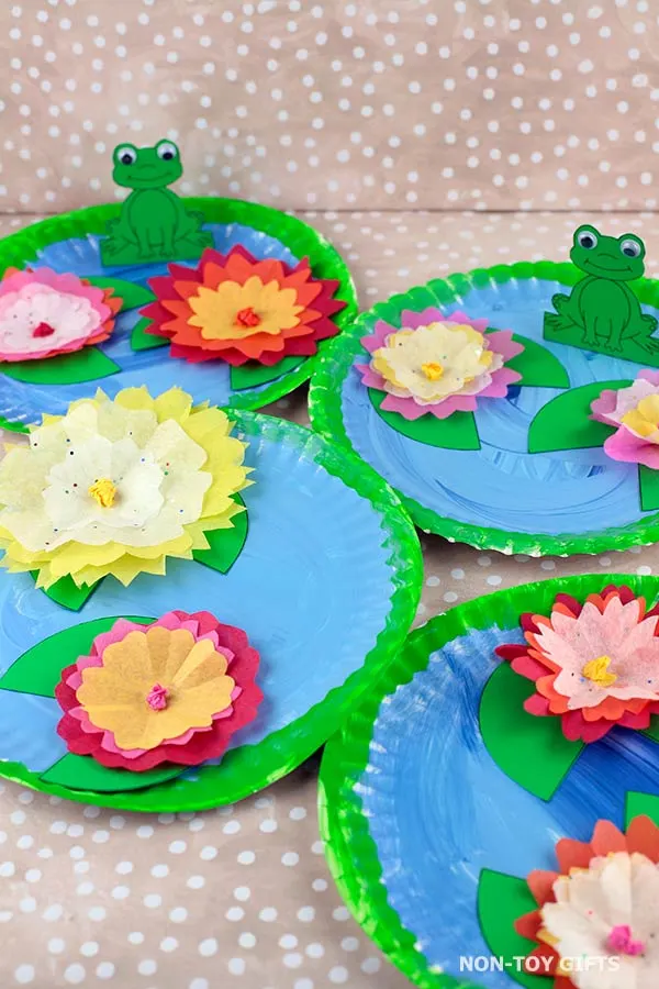 paper plate pond craft for kids