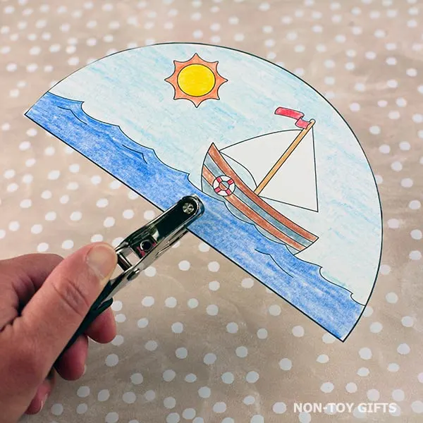 make a hole in the cover