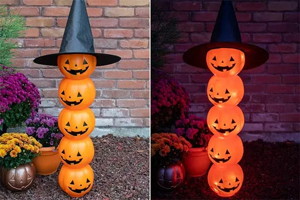 DIY trick-or-treat pail decoration