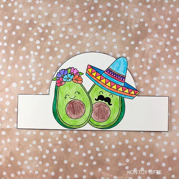 color the avocado