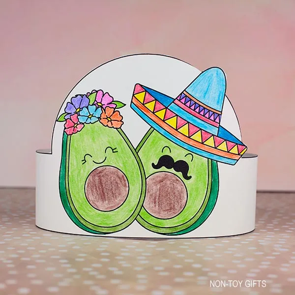 tape the paper hat together