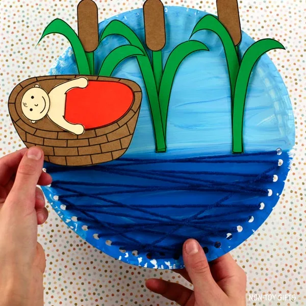 interactive baby Moses craft for Sunday School