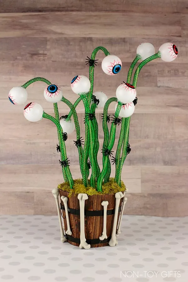 spiders, Halloween eyes and bones decoration