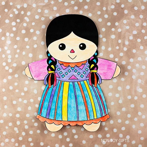 color the doll