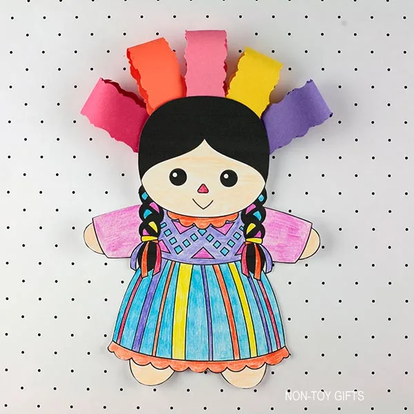 Muneca Lele Mexican doll craft for kids