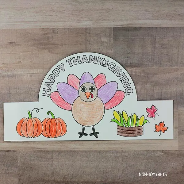 color the turkey
