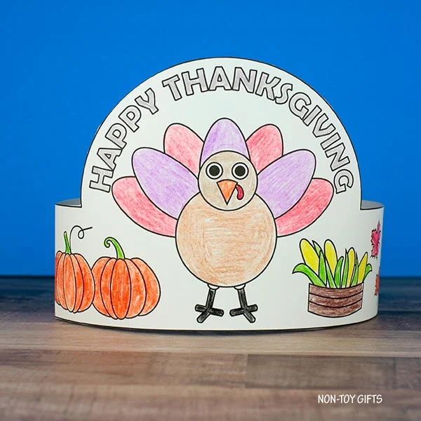 Thanksgiving headband craft for kids