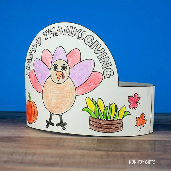 Thanksgiving headband craft for kids