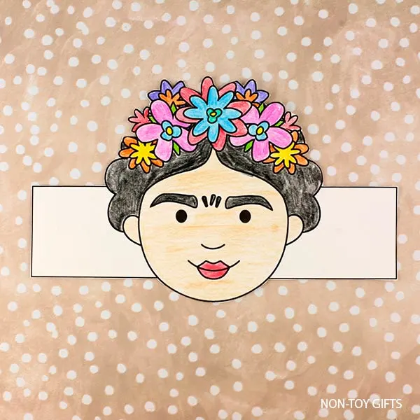 Frida Kahlo craft template