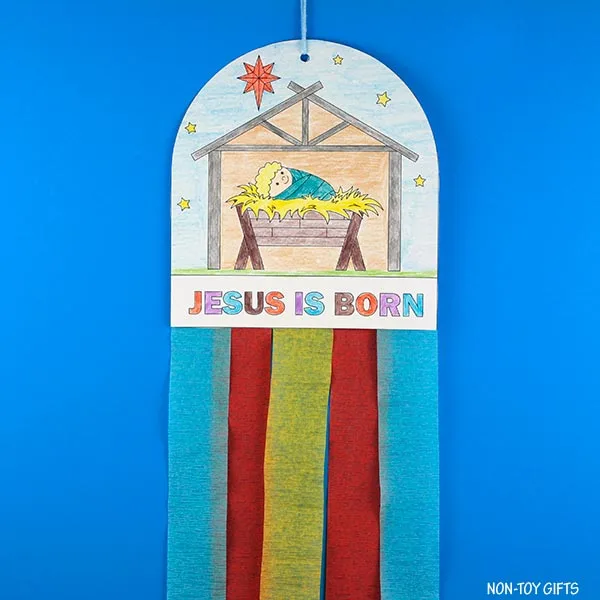 Baby Jesus Nativity decoration craft for kids