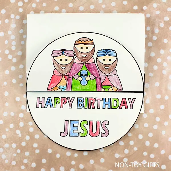 Christmas nativity interactive craft printable template for Sunday school.