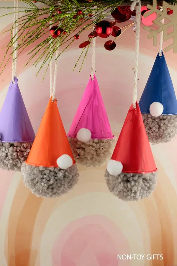 pom pom gnome ornaments