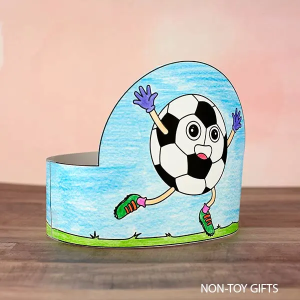 Soccer headband craft for preschoolers