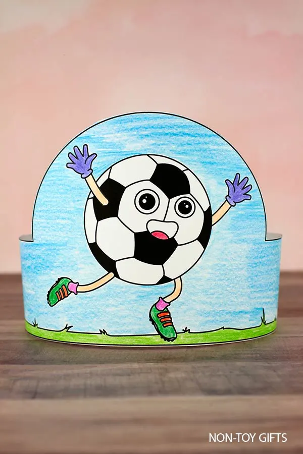 Soccer headband craft for kids