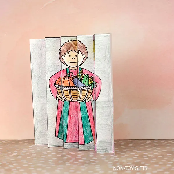 Easy Cain and Abel agamograph craft printable for kids