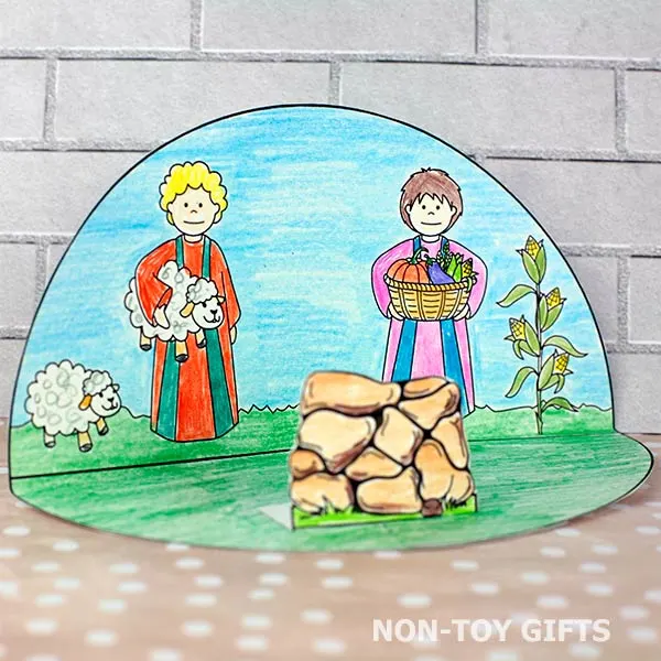 Cain and Abel bible story craft printable