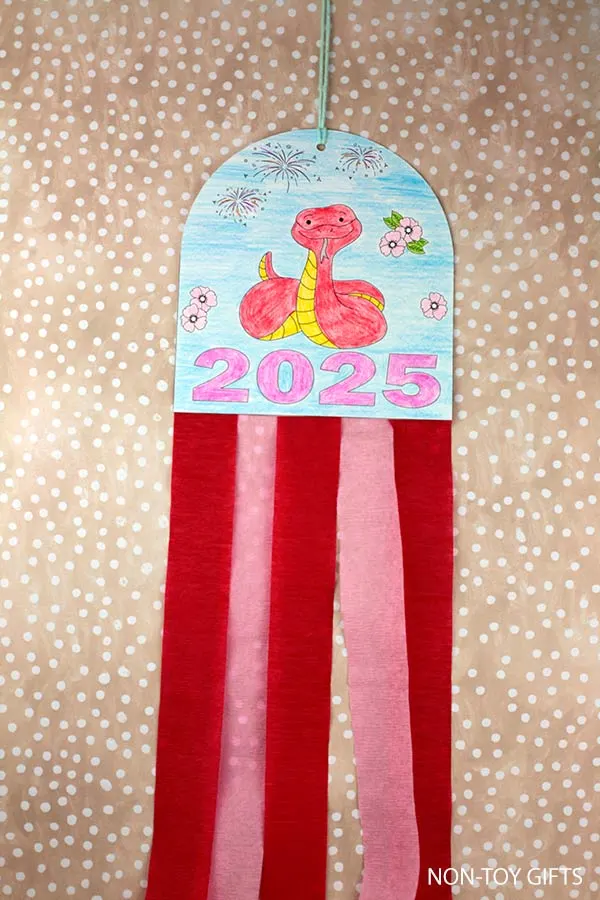 DIY 2025 Chinese New Year snake decoration craft for kids