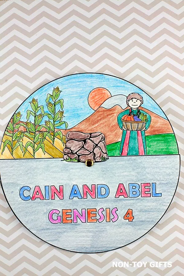 Cain and Abel coloring craft printable preschool