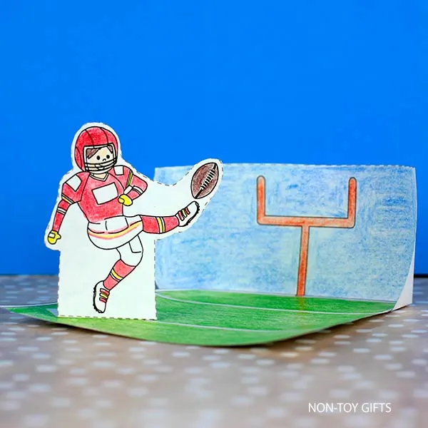 easy coloring activity for Super Bowl