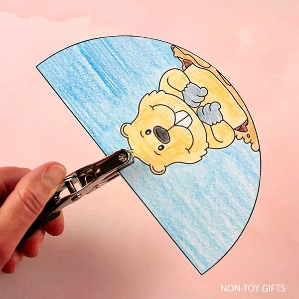 make a hole in the cover