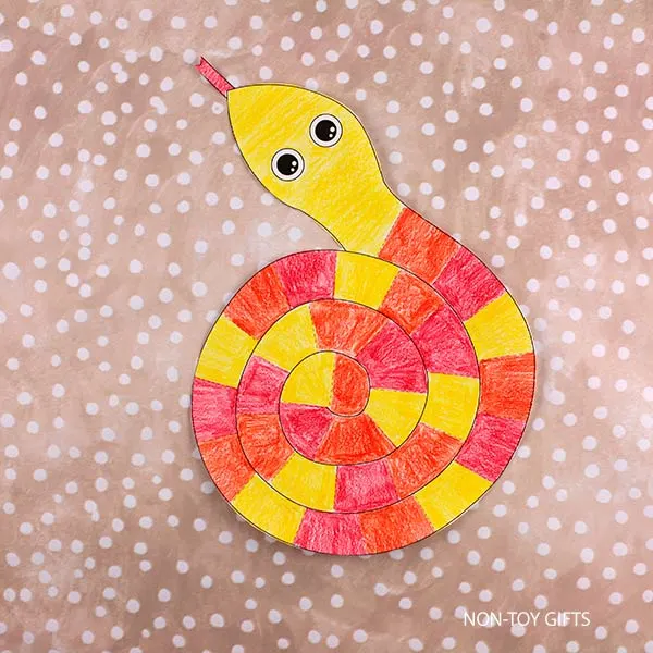 color the snake