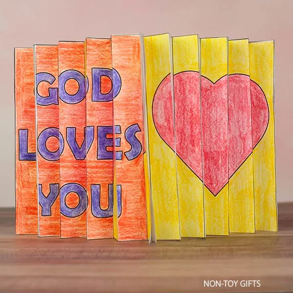 God Loves You agamograph printable for preschoolers