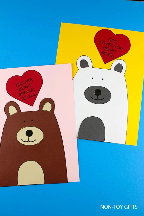 God loves you beary much craft printable for preschoolers