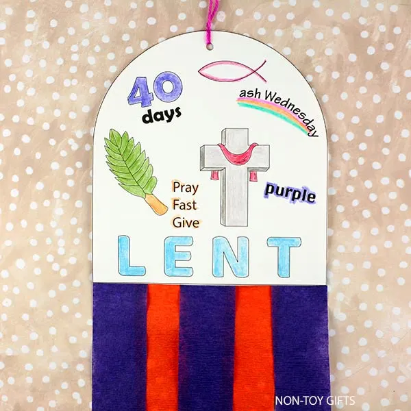 Lent decoration craft for kids