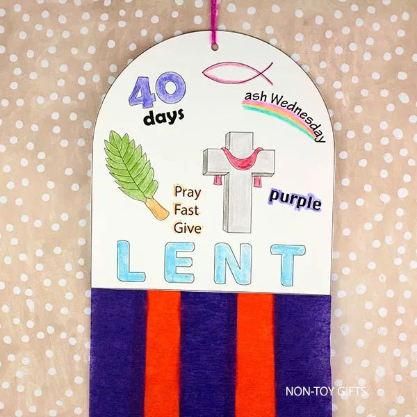 Lent decoration craft for kids