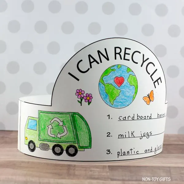 Earth Day craft printable for preschool