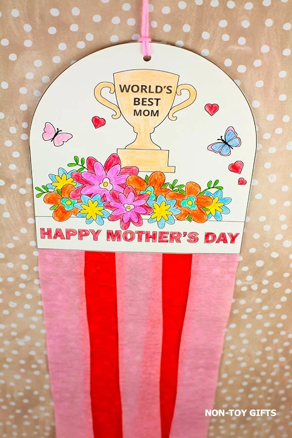 Mother's Day decoration craft printable for kids
