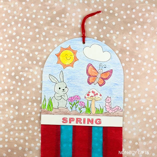 Add yarn for hanging.