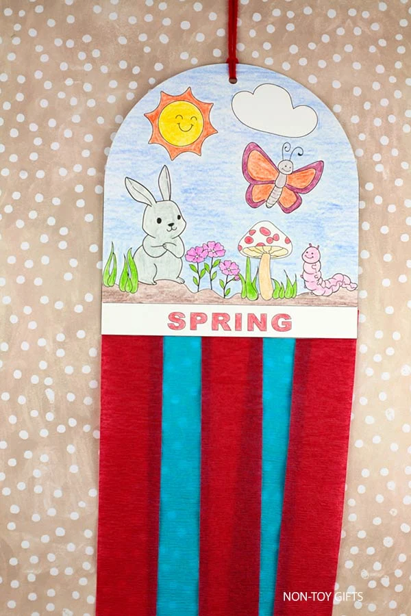 Spring decoration craft printable for kids