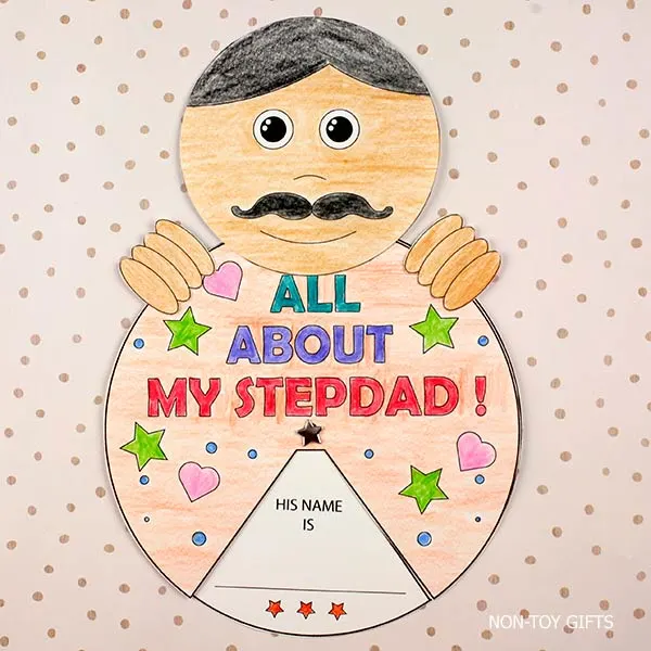 Interactive Father's Day craft printable for kids