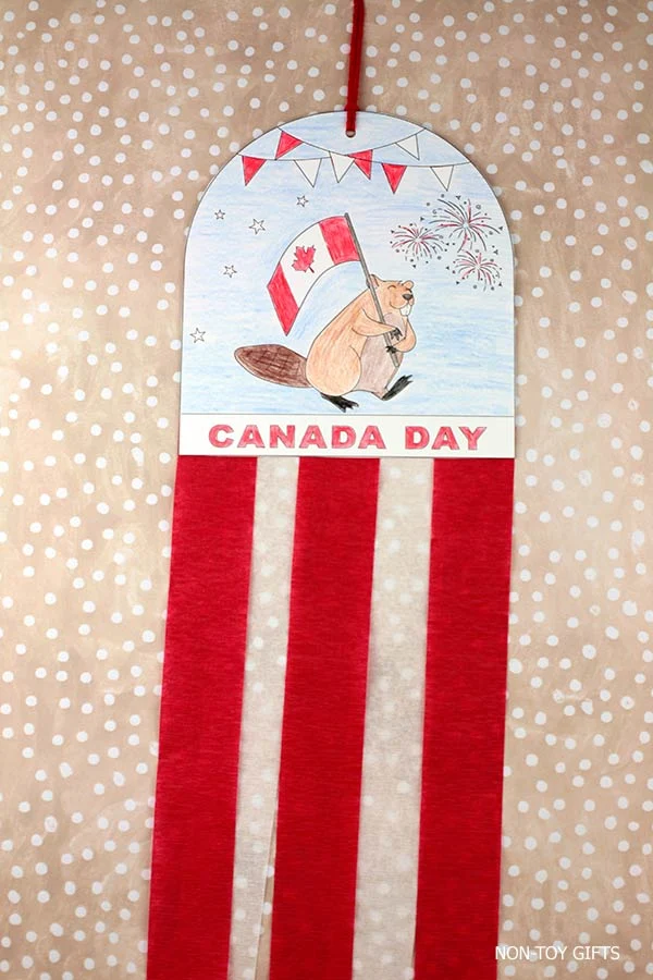 Canada Day decoration craft printable for kids
