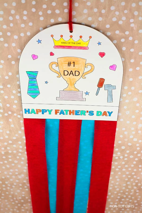 Father's Day decoration craft printable preschool